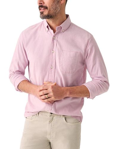 Faherty Stretch Oxford Shirt - Pink