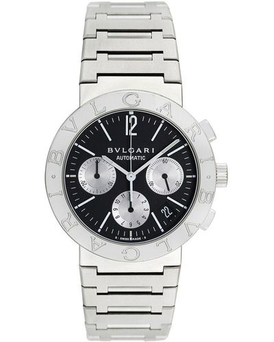 BVLGARI Diagono Chrono Watch, Circa 2000S (Authentic Pre-Owned) - Grey