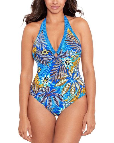 Skinny Dippers Basket Case Halo One-piece - Blue