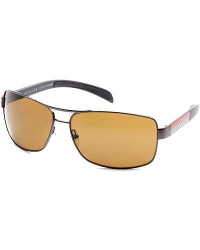 Prada Ps54is 65mm Polarized Sunglasses - Metallic
