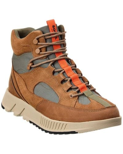 Sorel Mac Hill Lite Trace Waterproof Leather & Canvas Boot - Brown