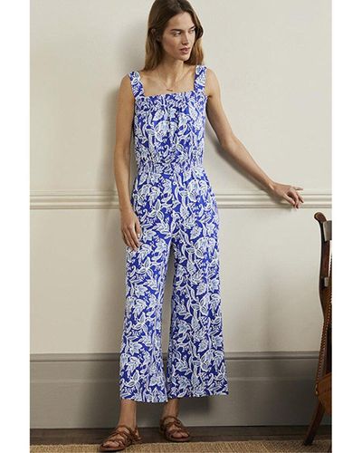 Boden Strappy Jersey Jumpsuit - Blue