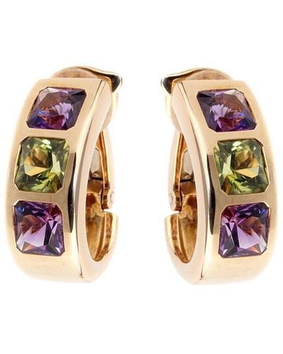 Van Cleef & Arpels 18K 18.00 Ct. Tw. Gemstone Earrings (Authentic Pre-Owned) - Multicolour