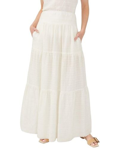 J.McLaughlin Solid Ophelia Skirt - White