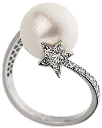 Chanel 18K 0.83 Ct. Tw. Diamond Comete Cocktail Ring (Authentic Pre-Owned) - White