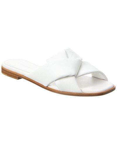 Ferragamo Alrai Leather Sandal - White