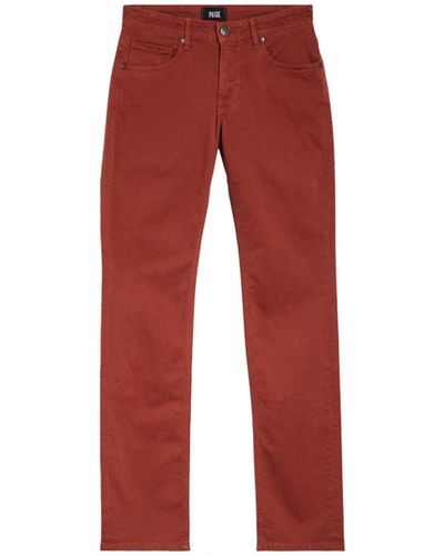 PAIGE Normandie Straight Jean - Red