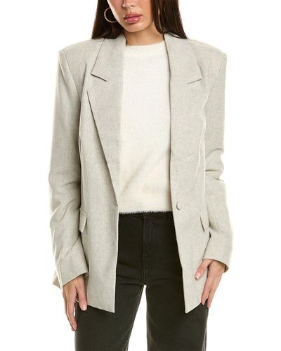 WeWoreWhat Relaxed Wool-blend Jacket - White