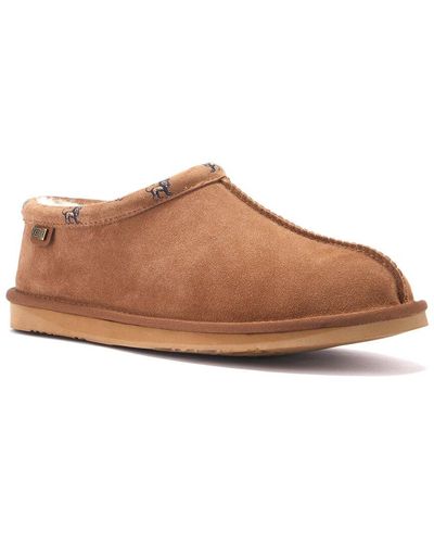 Australia Luxe Outback Suede Slipper - Brown