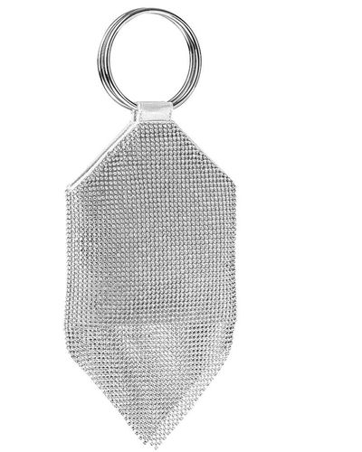 Whiting & Davis Cascade Ring Pouch - White