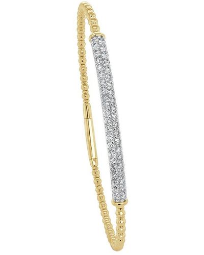 Sabrina Designs 14k 0.89 Ct. Tw. Diamond Stackable Bangle Bracelet - Metallic