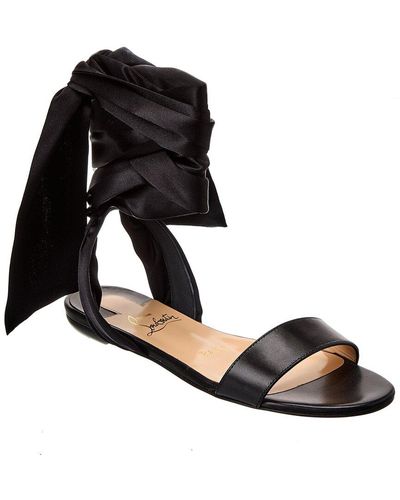 Christian Louboutin - Velcrissimo Neoprene Sandals - Womens - Black