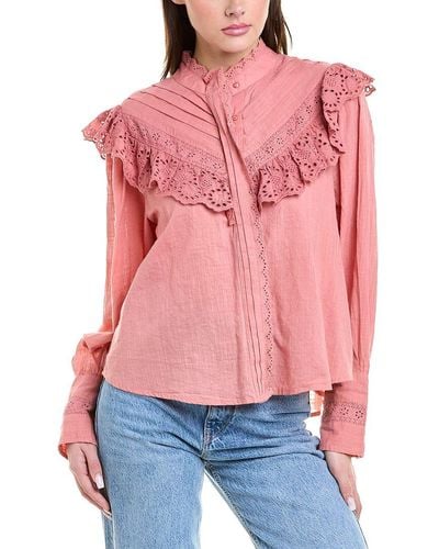 Free People Hit The Road Top - Red