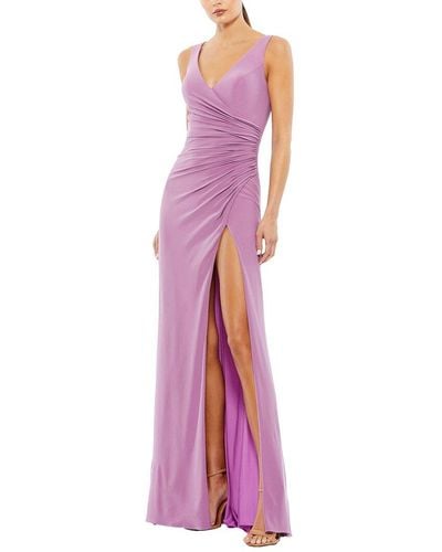 Mac Duggal Column Gown - Purple