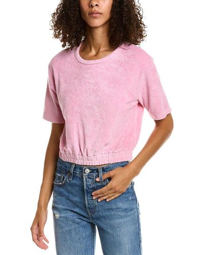 Monrow Terry Cloth T-shirt - Pink