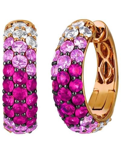 Le Vian Ombre 14K 4.54 Ct. Tw. Sapphire Earrings - Pink