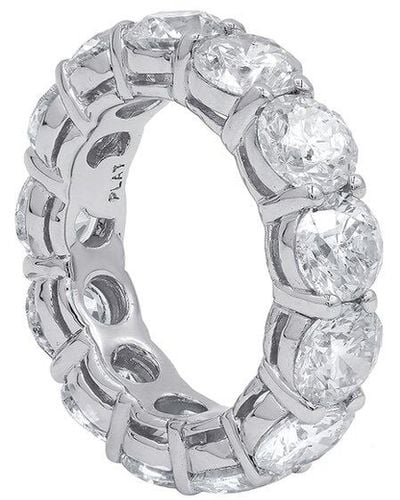 Diana M. Jewels Fine Jewellery 9.30 Ct. Tw. Diamond Eternity Ring - Metallic