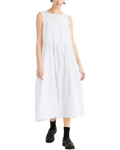 Merlette Gres Silk-blend Dress - White