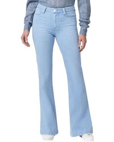 PAIGE Genevieve 32in Triomphe Flare Jean - Blue