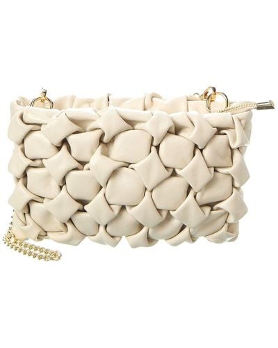 Persaman New York Lucille Leather Clutch - Natural