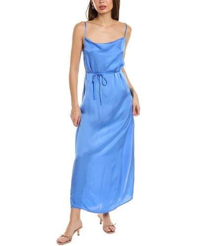 Bella Dahl Cowl Neck Maxi Dress - Blue