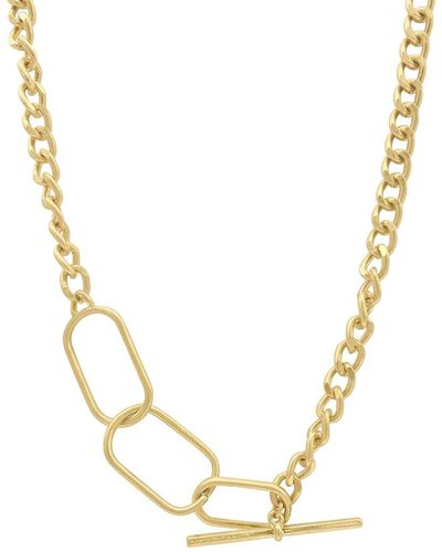 Adornia 14k Plated Chain Necklace - Metallic