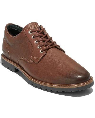 Cole Haan Midland Lug Plain Toe Leather Oxford - Brown