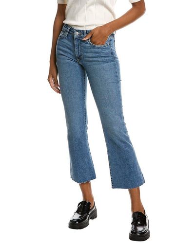 Joe's Jeans High Rise Whiskers Straight Ankle Jean - Blue