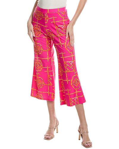 Jude Connally Trixie Wide Leg Cropped Pant - Pink