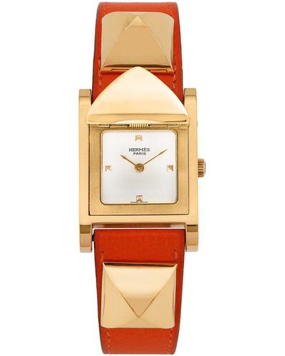 Hermès Medor Watch, Circa 2000S (Authentic Pre-Owned) - Orange