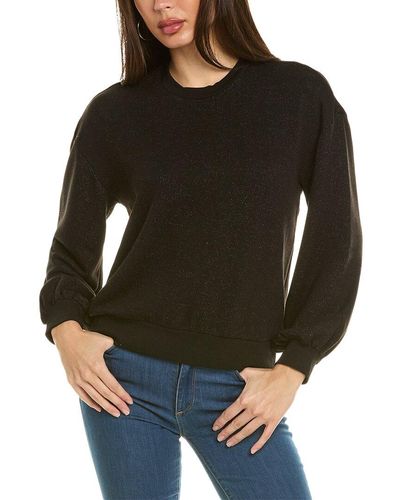 Sol Angeles Brushed Boucle Billow Pullover - Black