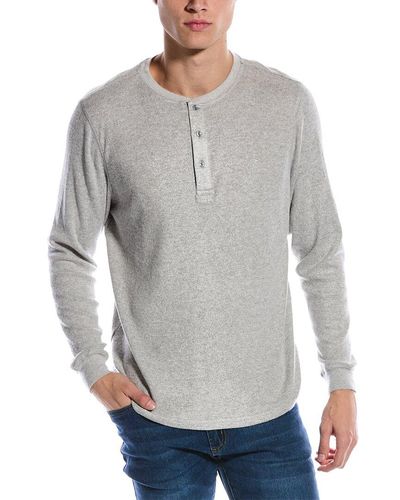 Tailorbyrd Cozy Henley Shirt - Gray