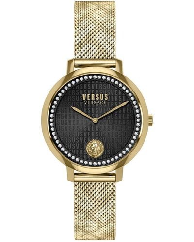 Versus Versus By Versace La Villette Crystal Watch - Metallic