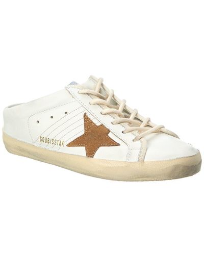 Golden Goose Superstar Sabot Leather Sneaker - White