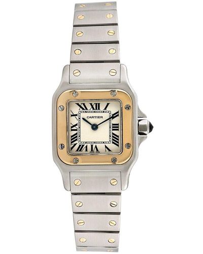 Cartier Santos Galbee Watch, Circa 2000S (Authentic Pre-Owned) - Metallic