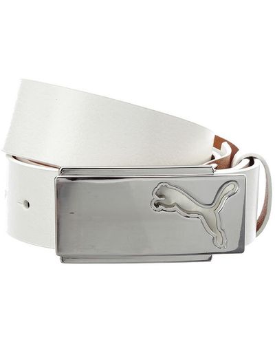 PUMA Puma Men's Golf High Flyer Leather Belt - White