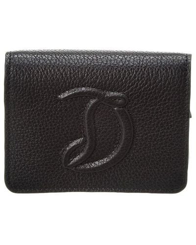 Christian Louboutin By My Side Mini Leather Wallet - Black