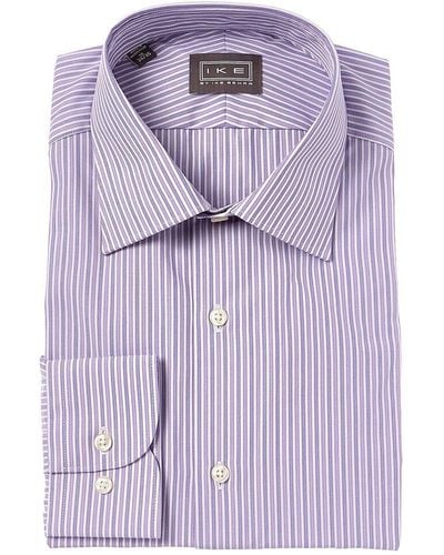 Ike Behar Contemporary Fit Dress Shirt - Purple