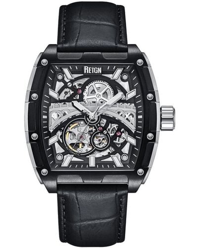 Heritor Reign Olympia Watch - Black