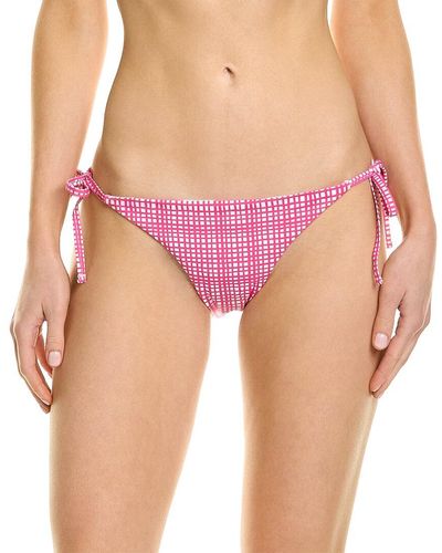 Solid & Striped The Iris Reversible String Bikini Bottom - Pink