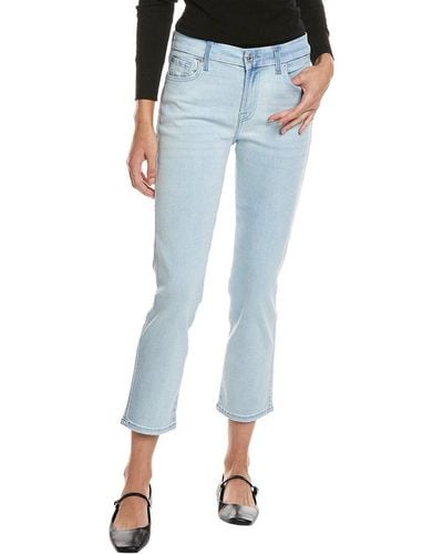 7 For All Mankind Kimmie Icefield Straight Crop Jean - Blue