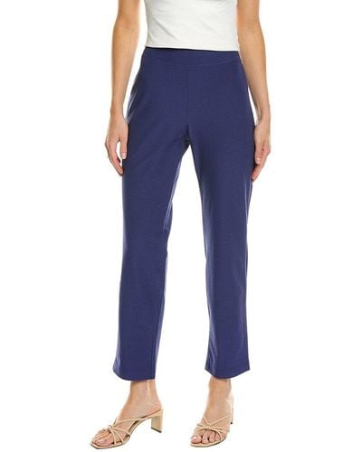 Eileen Fisher Slim Ankle Pant - Blue