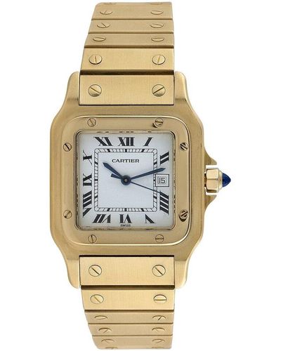 Cartier Santos Galbee Watch, Circa 1990S (Authentic Pre-Owned) - Metallic