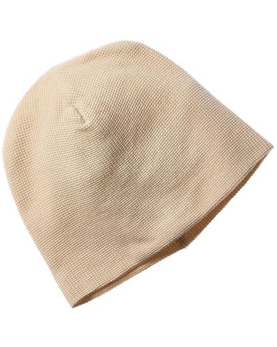 Onia Waffle Cashmere-blend Beanie - Natural