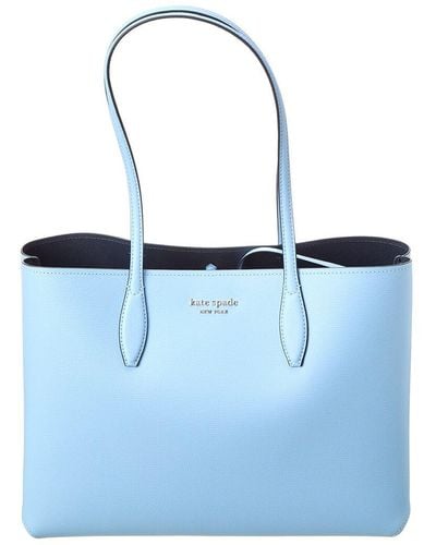Kate Spade All Day Leather Tote - Blue