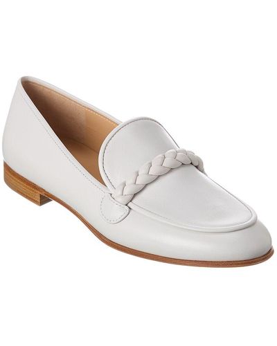 Gianvito Rossi Belem Leather Mule - White