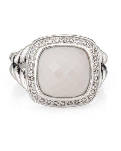 David Yurman Albion 0.22 Ct. Tw. Diamond & Agate Ring (Authentic Pre-Owned) - White
