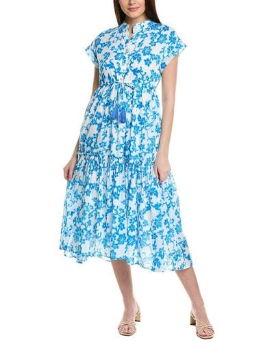 Ro's Garden Juliet Midi Dress - Blue