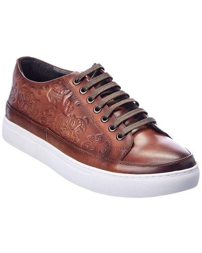 Robert Graham Eclipse Leather Sneaker - Red