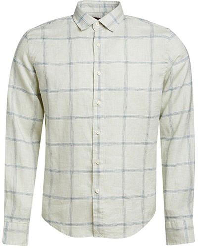 UNTUCKit Slim Fit Wrinkle-resistant Masaccio Linen Shirt - Gray
